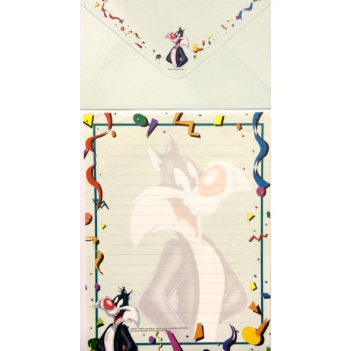 Conjunto de Papel de Carta ANTIGO Looney Tunes 03
