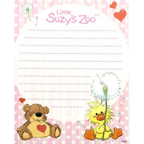 Papel de Carta IMPORTADO Suzy's Zoo M3