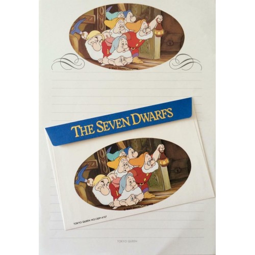 Conjunto de Papel de Carta VINTAGE Disney - The Seven Dwarfs 3