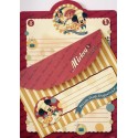 Conjunto de Papel de Carta VINTAGE Disney - Mickey & Friends