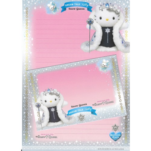 Ano 2004. Papel de Carta DREAM TALE Kitty - The Snow Queen - Sanrio