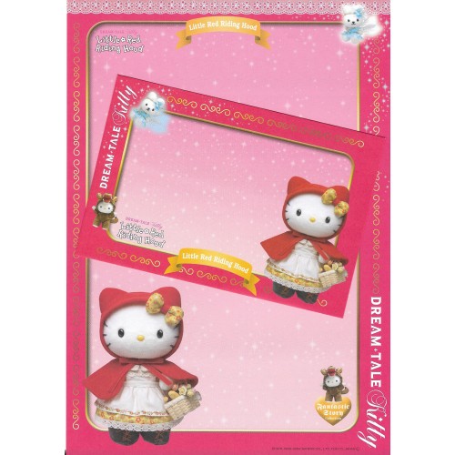 Ano 2004. Papel de Carta DREAM TALE Kitty - Little Red Riding Hood - Sanrio