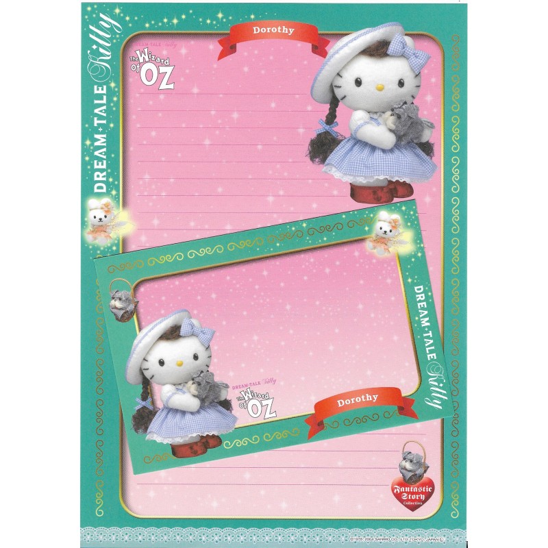 Ano 2004. Papel de Carta DREAM TALE Kitty - The Wizard Of Oz - Sanrio