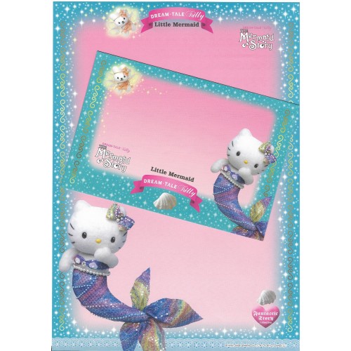 Ano 2004. Papel de Carta DREAM TALE Kitty - Little Mermaid - Sanrio