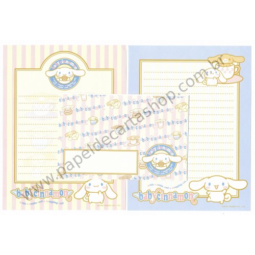 Ano 2002. Conjunto de Papel de Carta Baby Cinnamon BC Sanrio