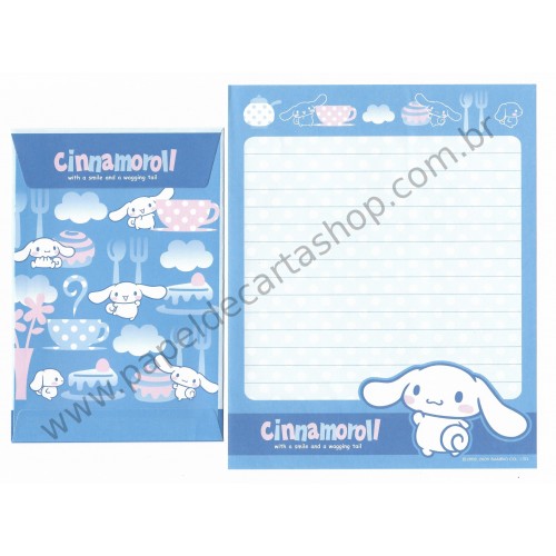 Ano 2005. Kit 2 Conjuntos de Papel de Carta Cinnamoroll Candy Sanrio