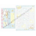 Ano 2004. Conjunto de Papel de Carta Cinnamoroll Cafe Vd Sanrio