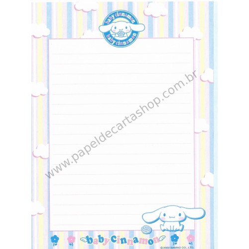 Ano 2002. Kit com 3 Papéis de Carta Baby Cinnamon BC Sanrio