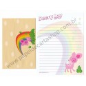 Ano 2003. Conjunto de Papel de Carta Deery-Lou Apple Drops Sanrio