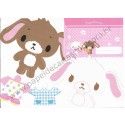 Ano 2009. Conjunto de Papel de Carta Sugarbunnies Sanrio