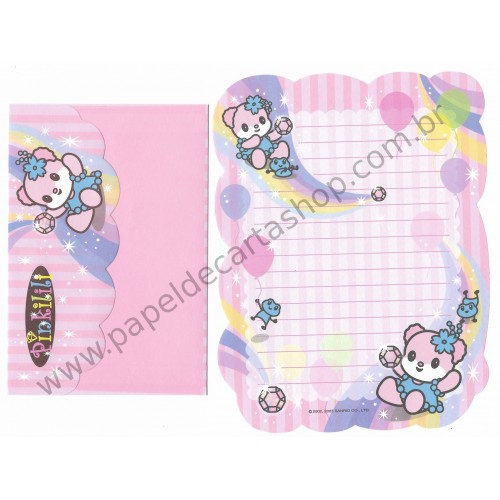 Ano 2003. Conjunto de Papel de Carta Pinkilili Sanrio