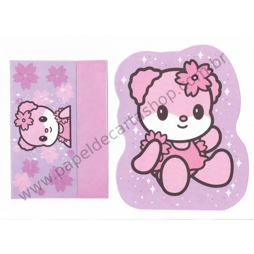 Ano 2002. Conjunto de Papel de Carta Pinkilili Sanrio