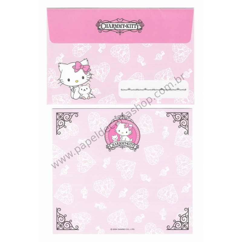 Ano 2004. Conjunto de Papel de Carta Charmmy Kitty Sanrio