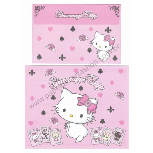 Ano 2006. Conjunto de Papel de Carta Charmmy Kitty Cartas Sanrio