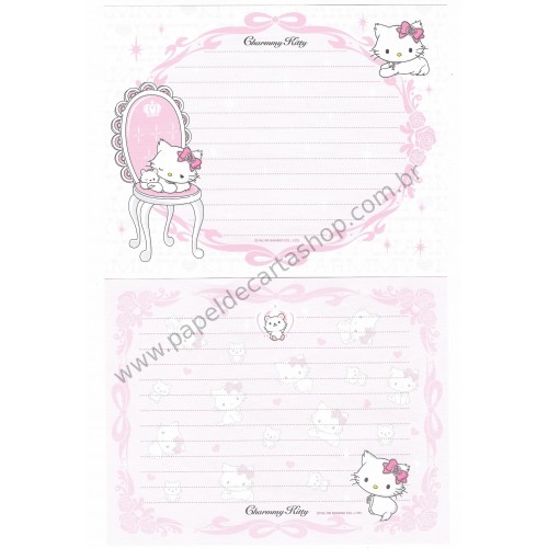 Ano 2006. Conjunto de Papel de Carta Charmmy Kitty Dupla Sanrio