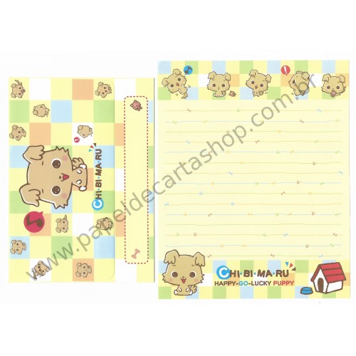 Ano 2003. Conjunto de Papel de Carta Chibimaru Sanrio