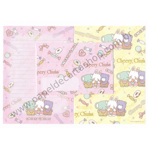 Ano 2010. Conjunto de Papel de Carta Cheery Chums Sanrio 50th