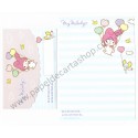 Ano 2011. Conjunto de Papel de Carta My Melody Butterflies Az Sanrio