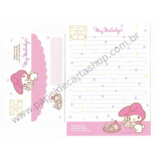 Ano 2011. Conjunto de Papel de Carta My Melody Butterflies Br Sanrio