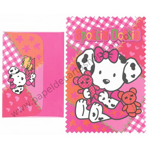 Ano 2000. Conjunto de Papel de Carta Spottie Dottie Vintage Sanrio