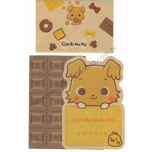ANO 2004. Conjunto de Papel de Carta Chibimaru Cookie Sanrio