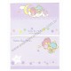 Ano 2012. Conjunto de Papel de Carta Little Twin Stars Sanrio