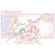 Ano 2010. Conjunto de Papel de Carta Little Twin Stars Sanrio