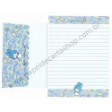 Ano 2001. Conjunto de Papel de Carta My Melody Light Blue Antigo (Vintage) Sanrio