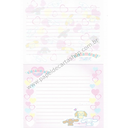 Ano 2004. Conjunto de Papel de Carta Cinnamoroll Sanrio