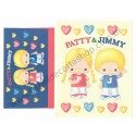 Ano 1998. Conjunto de Papel de Carta Patty & Jimmy P&J Antigo (Vintage) Sanrio