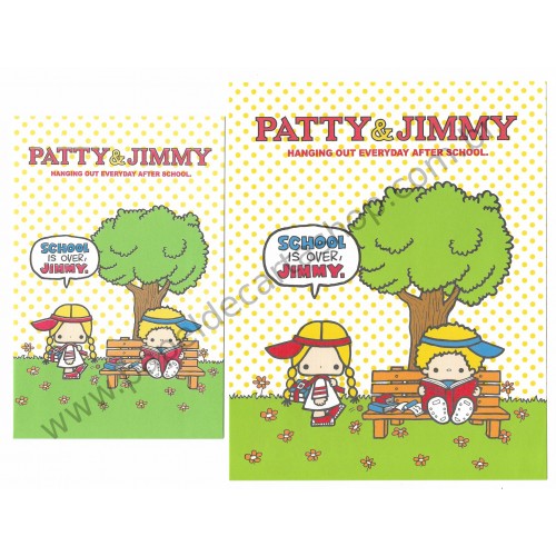 Ano 2007. Conjunto de Papel de Carta Patty & Jimmy Hanging Out Sanrio