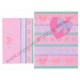 Ano 1994. Conjunto de Papel de Carta Heart Fashion Folio Antigo (Vintage) Sanrio