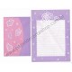 Ano 1989. Conjunto de Papel de Carta Heart Fashion Folio Antigo (Vintage) Sanrio