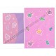 Ano 1989. Conjunto de Papel de Carta Heart Fashion Folio Antigo (Vintage) Sanrio