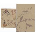 Ano 1996. Conjunto de Papel de Carta Pochacco Kraft Vintage Sanrio