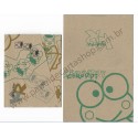 Ano 1996. Conjunto de Papel de Carta Keroppi Kraft Vintage Sanrio