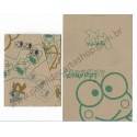 Ano 1996. Conjunto de Papel de Carta Keroppi Kraft Vintage Sanrio