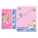 Ano 1999. Conjunto de Papel de Carta Vintage Sanrio Puroland