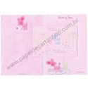 Ano 2003. Conjunto de Papel De Carta Deery-Lou Light Pink Sanrio