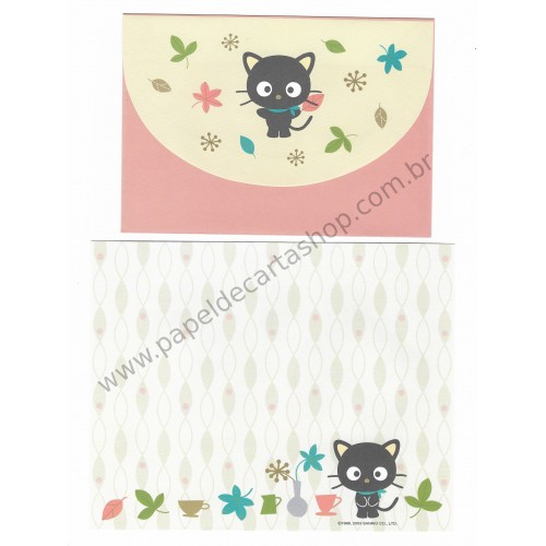 Ano 2003. Conjunto de Papel de Carta Chococat Sanrio