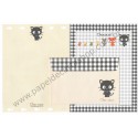 Ano 1999. Conjunto de Papel de Carta Chococat Fish Antigo (Vintage) Sanrio