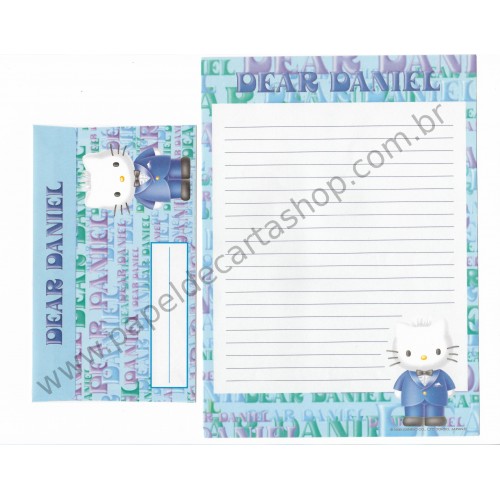 Ano 1999. Conjunto de Papel de Carta Dear Daniel Sanrio