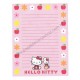 Ano 1998. Conjunto de Papel de Carta Hello Kitty Apple Sanrio