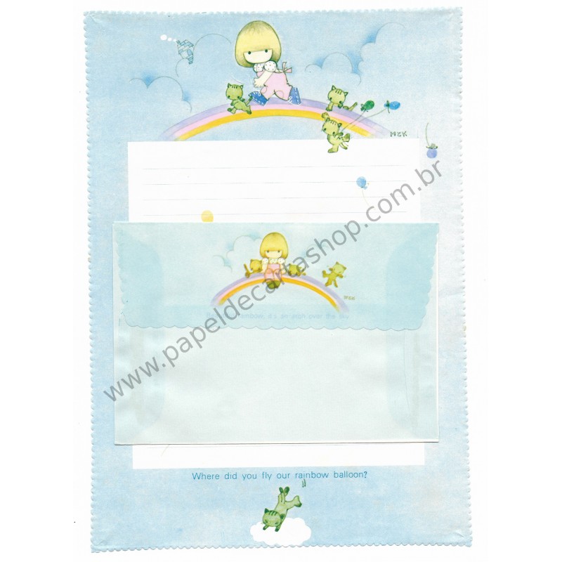 Conjunto de Papel de Carta Antigo (Vintage) Arisu No Heya (AZ)