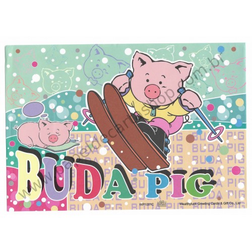 Conjunto de Papel de Carta Antigo Buda Pig CVD