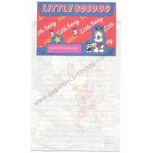 Conjunto de Papel de Carta Antigo (Vintage) Little Bobdog Floresta Wealthyluck Sunward