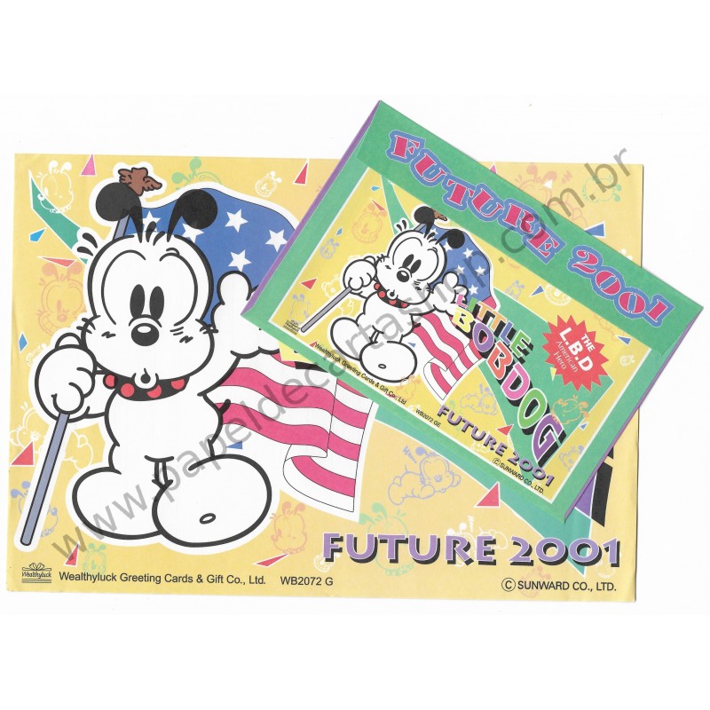 Conjunto de Papel de Carta Antigo Little Bobdog American Hero