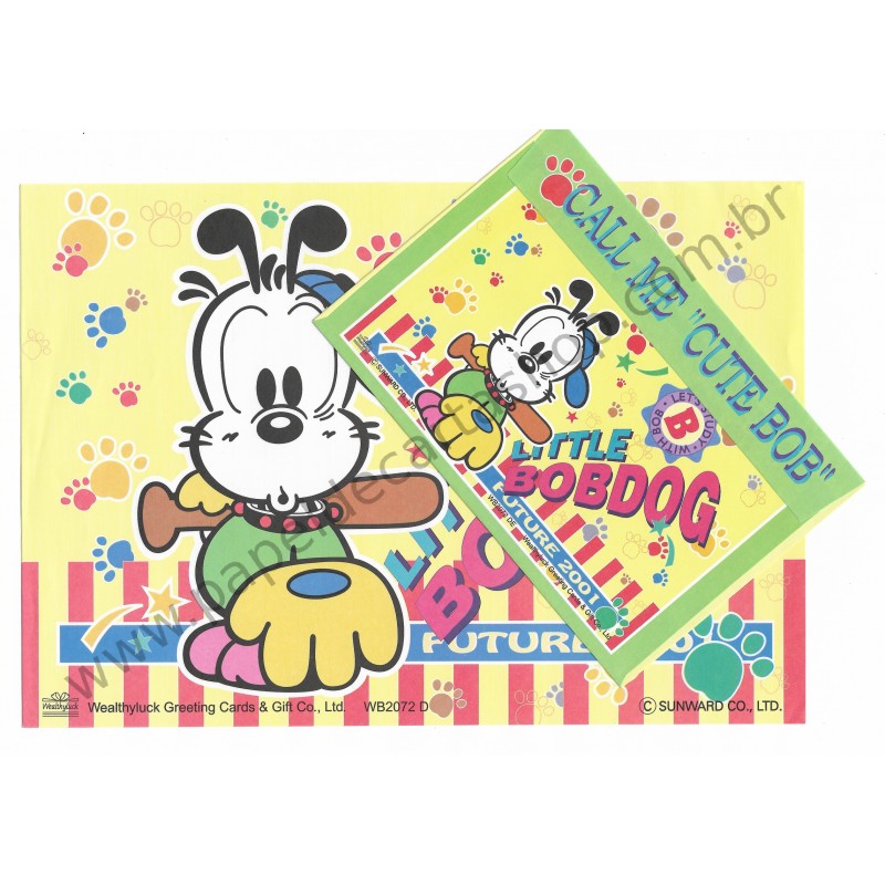 Conjunto de Papel de Carta Antigo Little Bobdog Future 2001