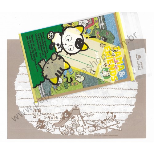 Ano 1991. Conjunto de Papel de Carta Antigo Tama & Friends G Sony