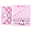 Ano 1995. Conjunto de Papel de Carta Cheery Chums CRS Sanrio